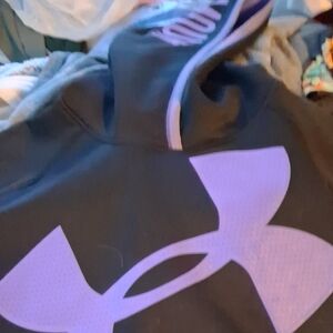 Under Armour Black and Purple Hoodie